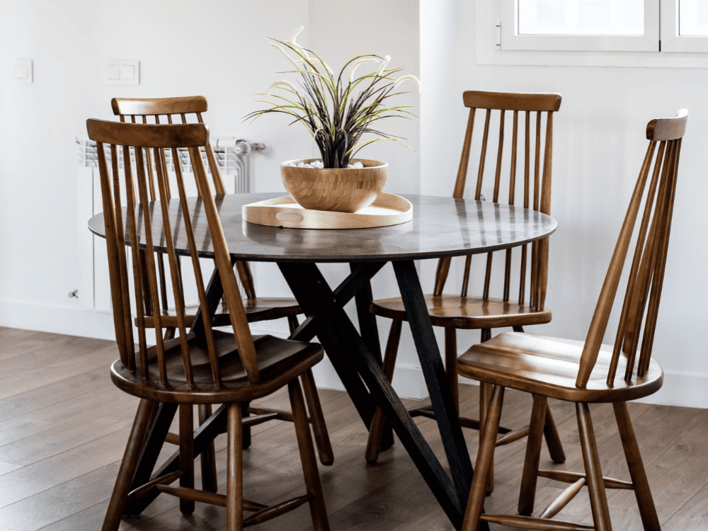 Industrial Style with Metal Frames For Dining Tables