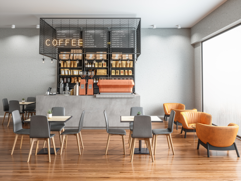 Variety of Seating Options in Cafe Furniture
