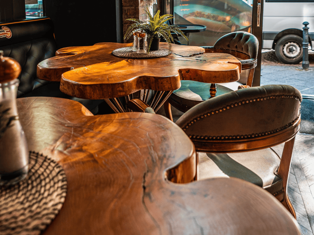 Wooden Elegance in Modern Cafe Designs